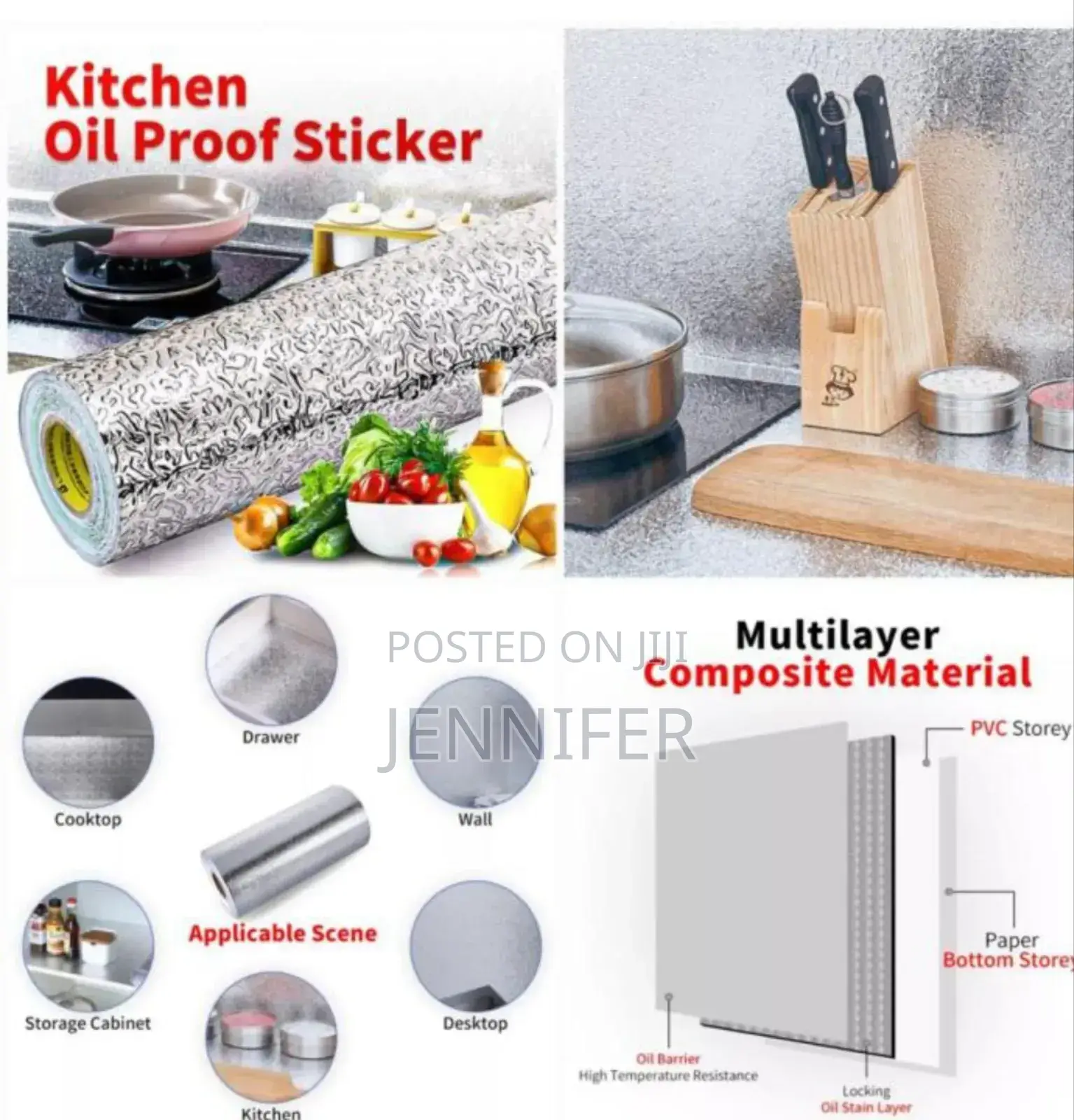 Waterproof Self Adhesive Wallpaper -5mby45cm