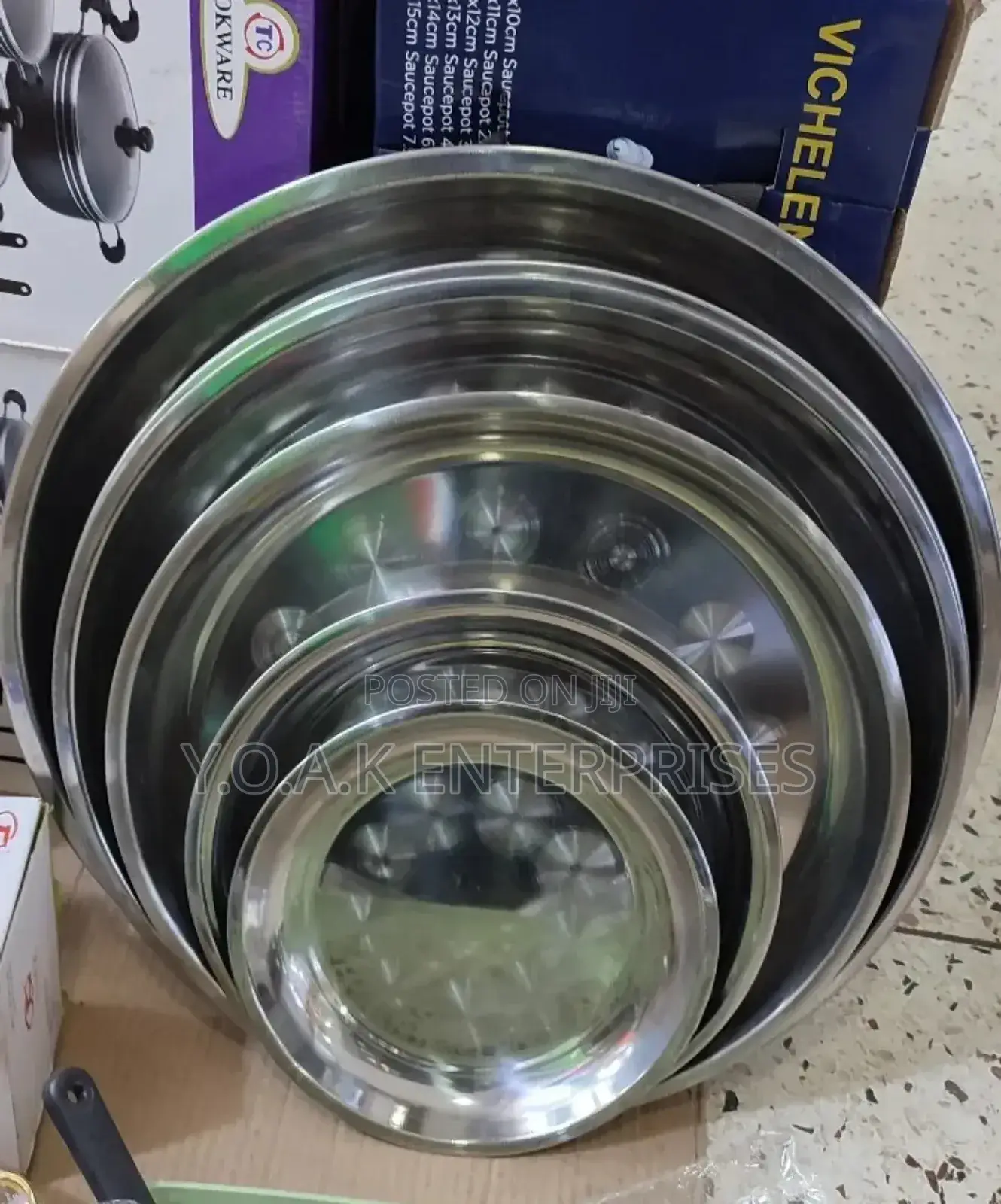 Round Tray Set 5 PCS