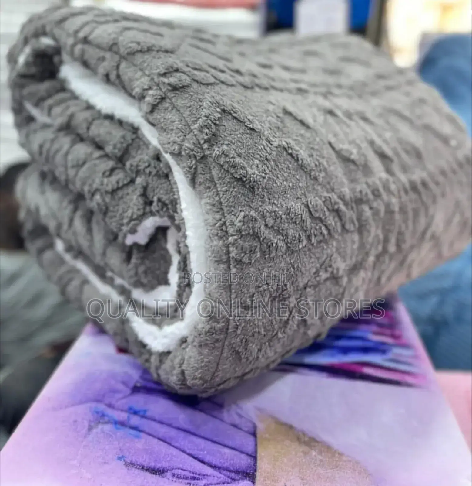 Grey Fleece Blanket