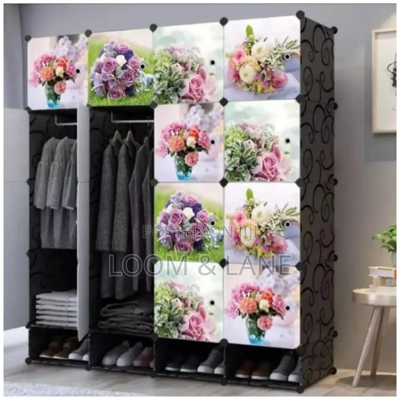Unique 4 Column Standard 2 in 1 Closet