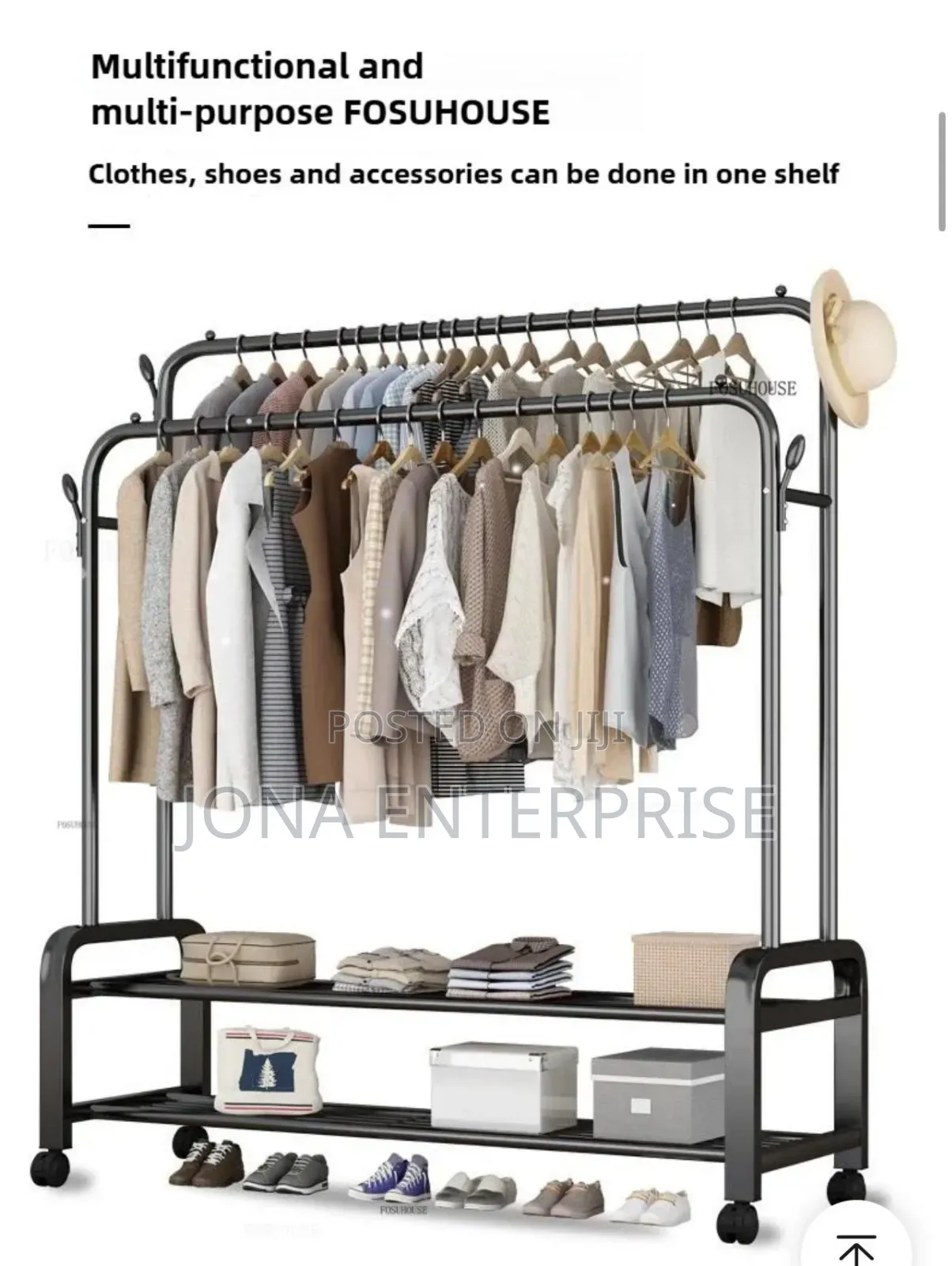 Multifunctional Double Pole Hanger