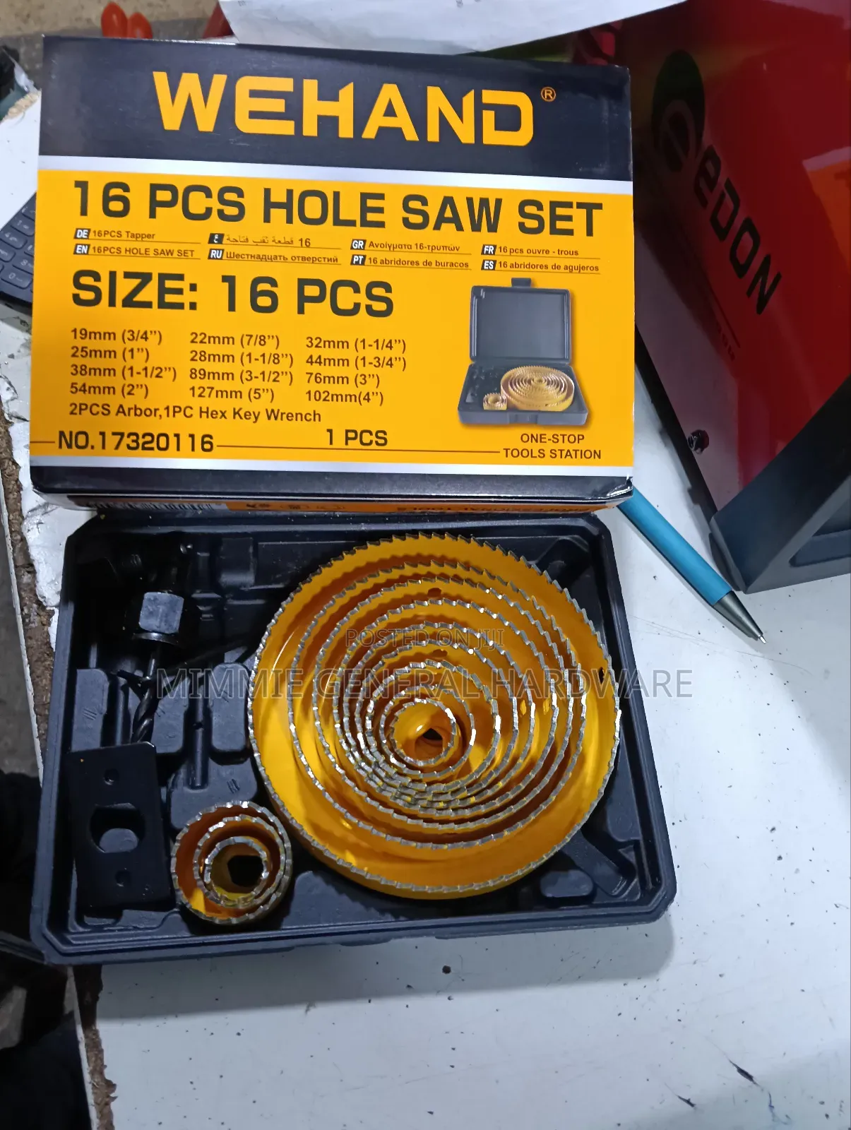 16pcs Big Wood Hole Saw Set