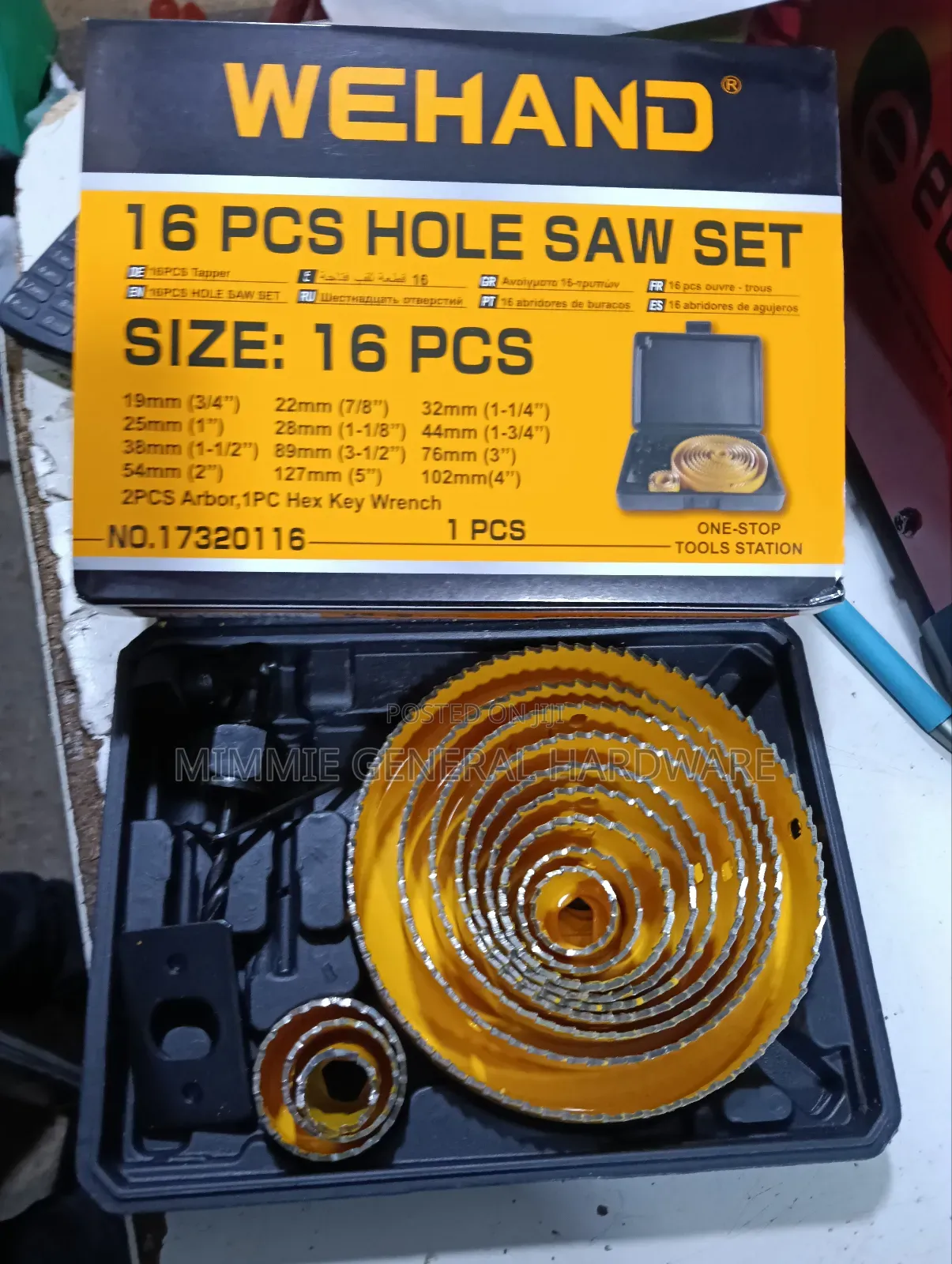16pcs Big Wood Hole Saw Set