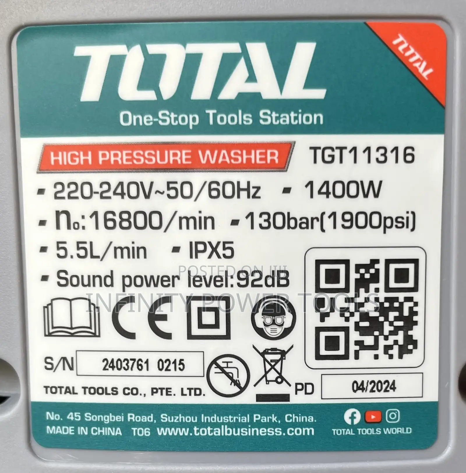 High Pressure Washer(Tgt11316)