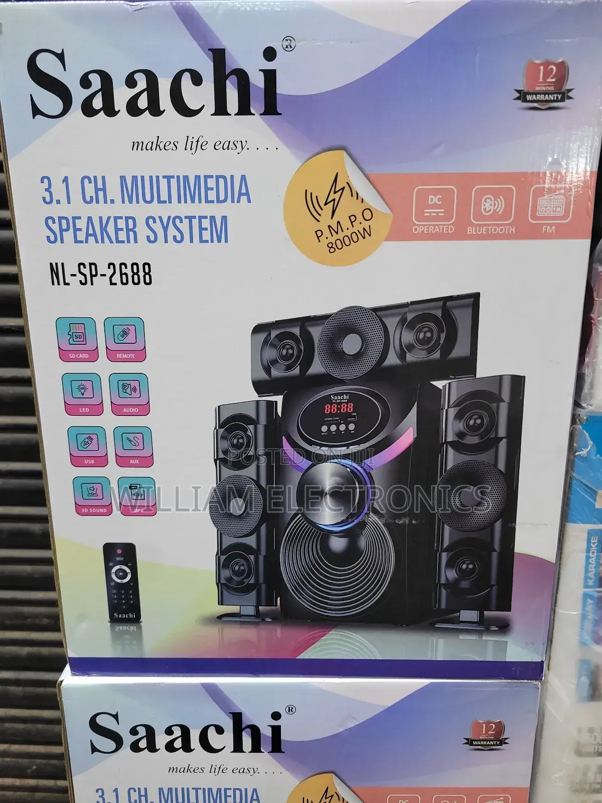 Saachi 3.1 Multimedia Speaker Nl-Sp-2688