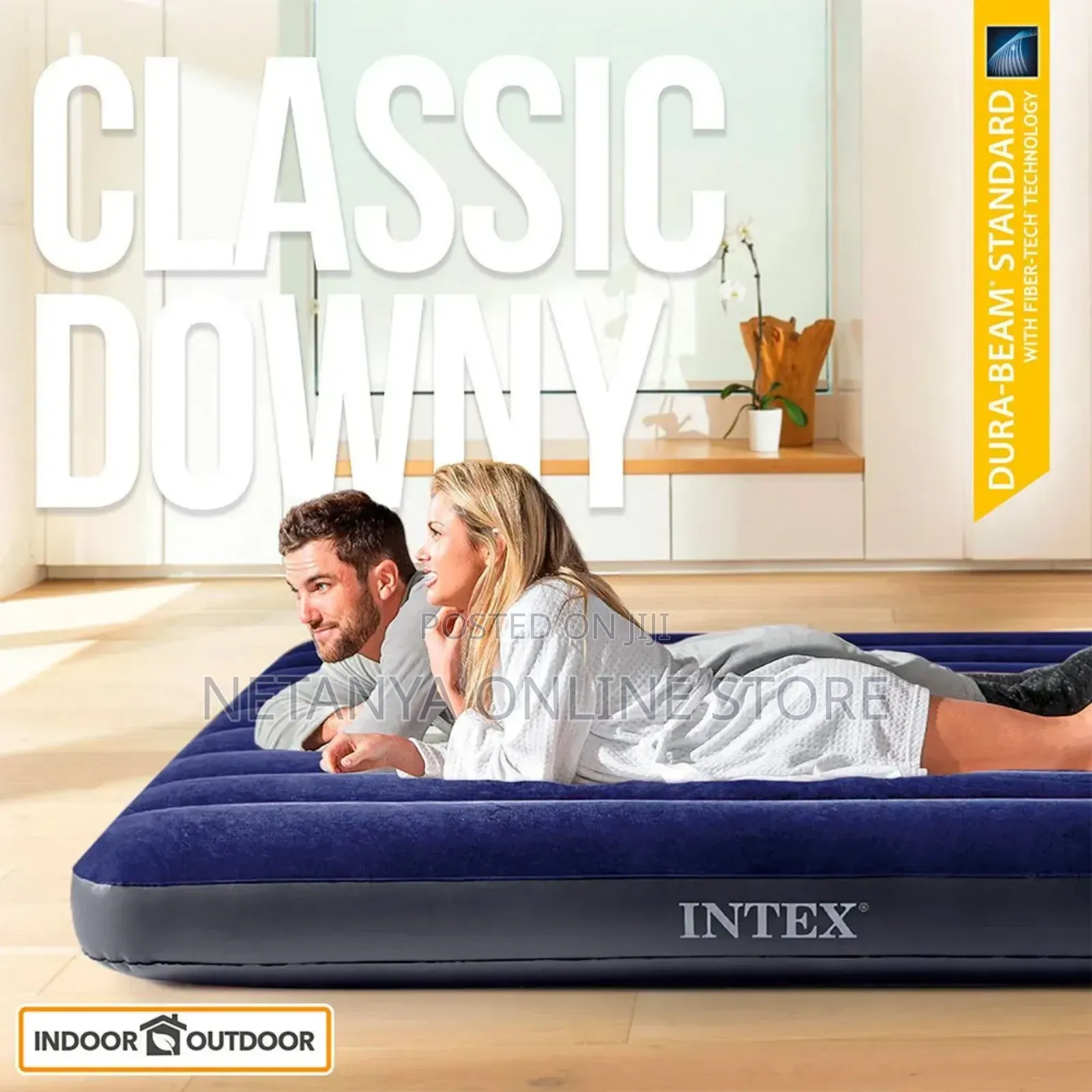 Intex Inflatable Mattress With Electric Pump