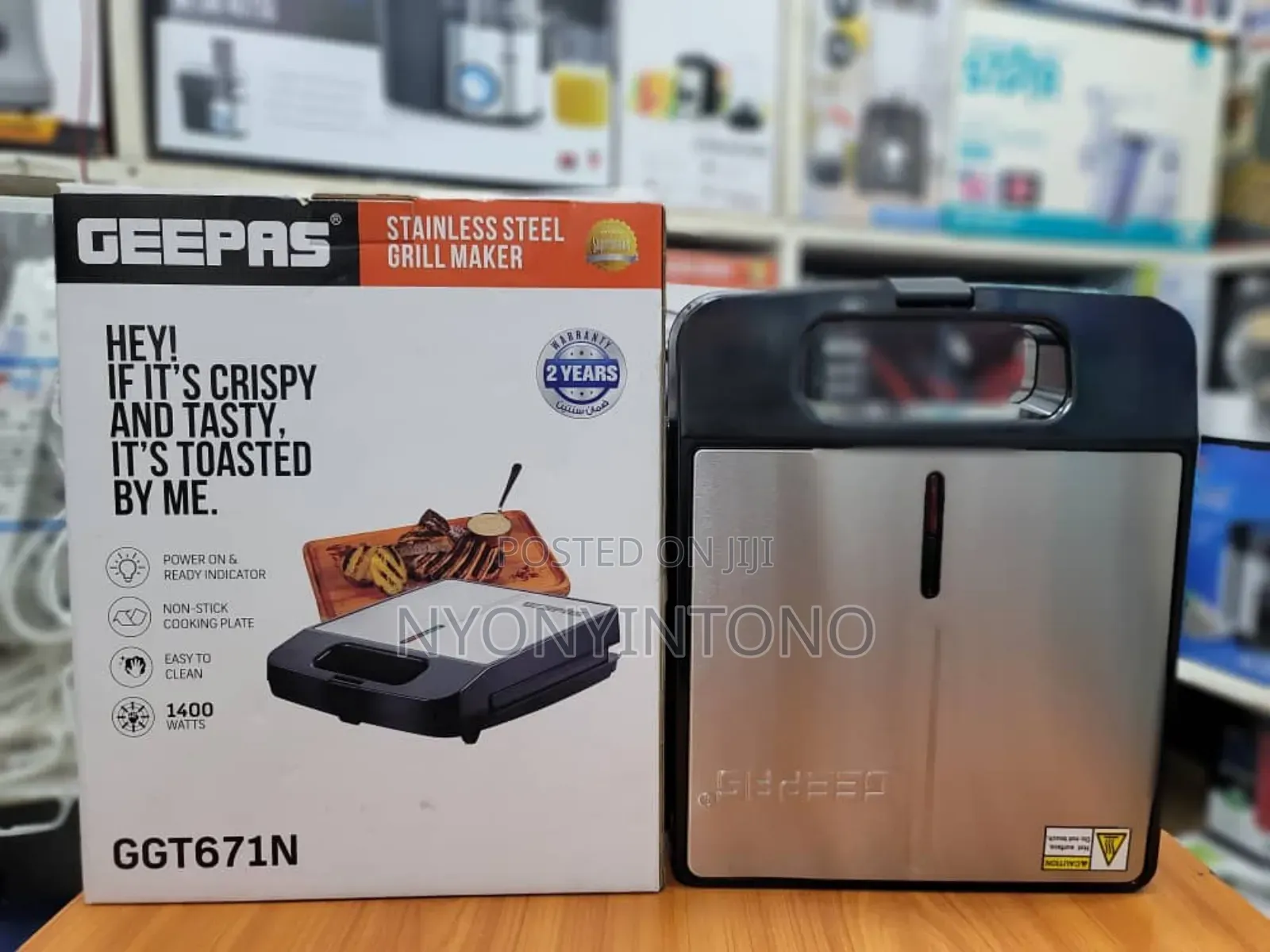Geepas 4 Slice High Quality Grill Maker With 2yrs Warranty