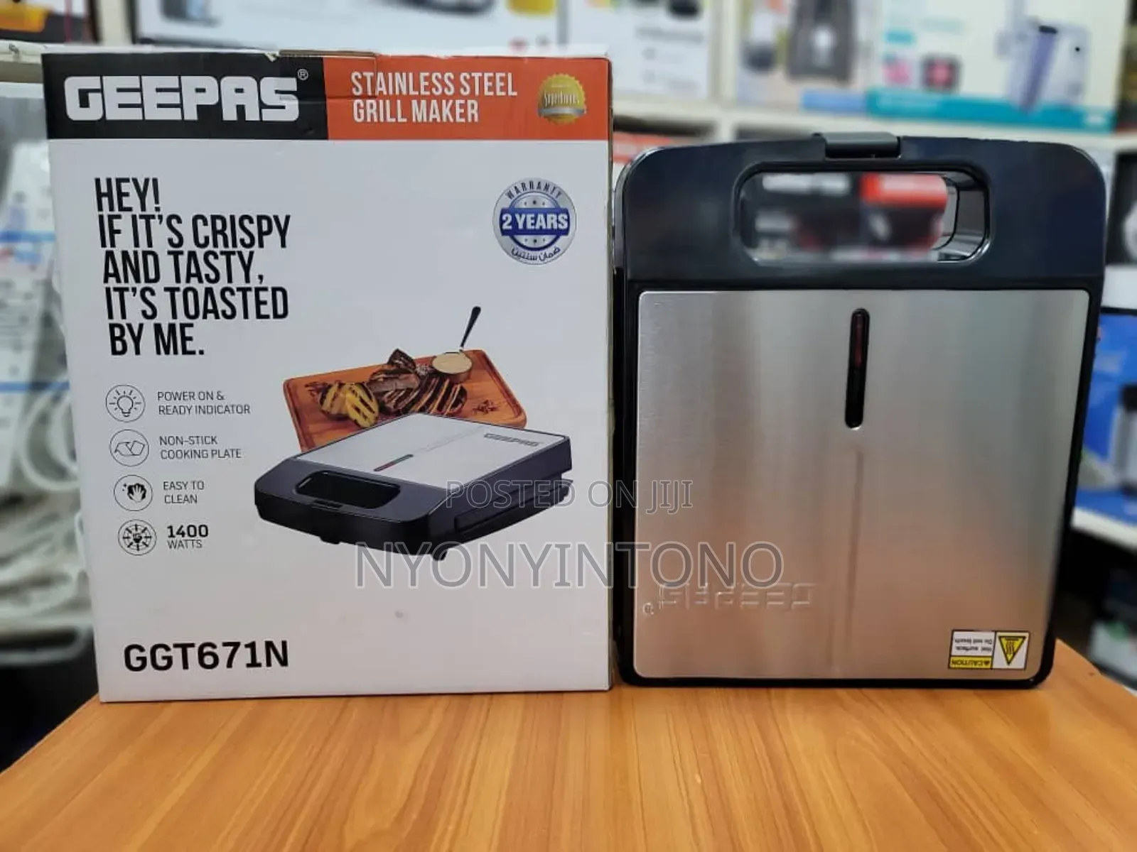 Geepas 4 Slice High Quality Grill Maker With 2yrs Warranty