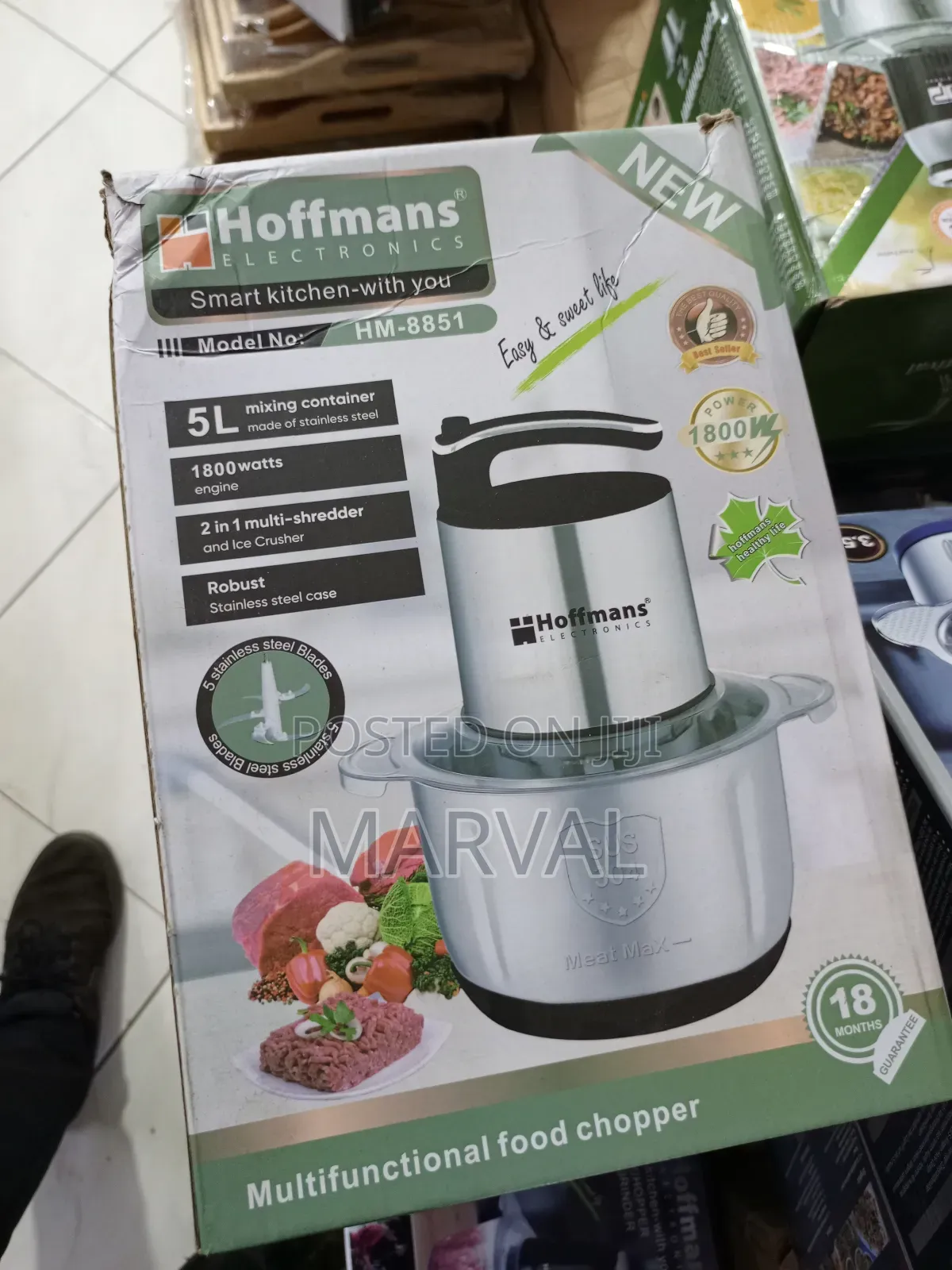 Hoffmans 5l Food Chopper
