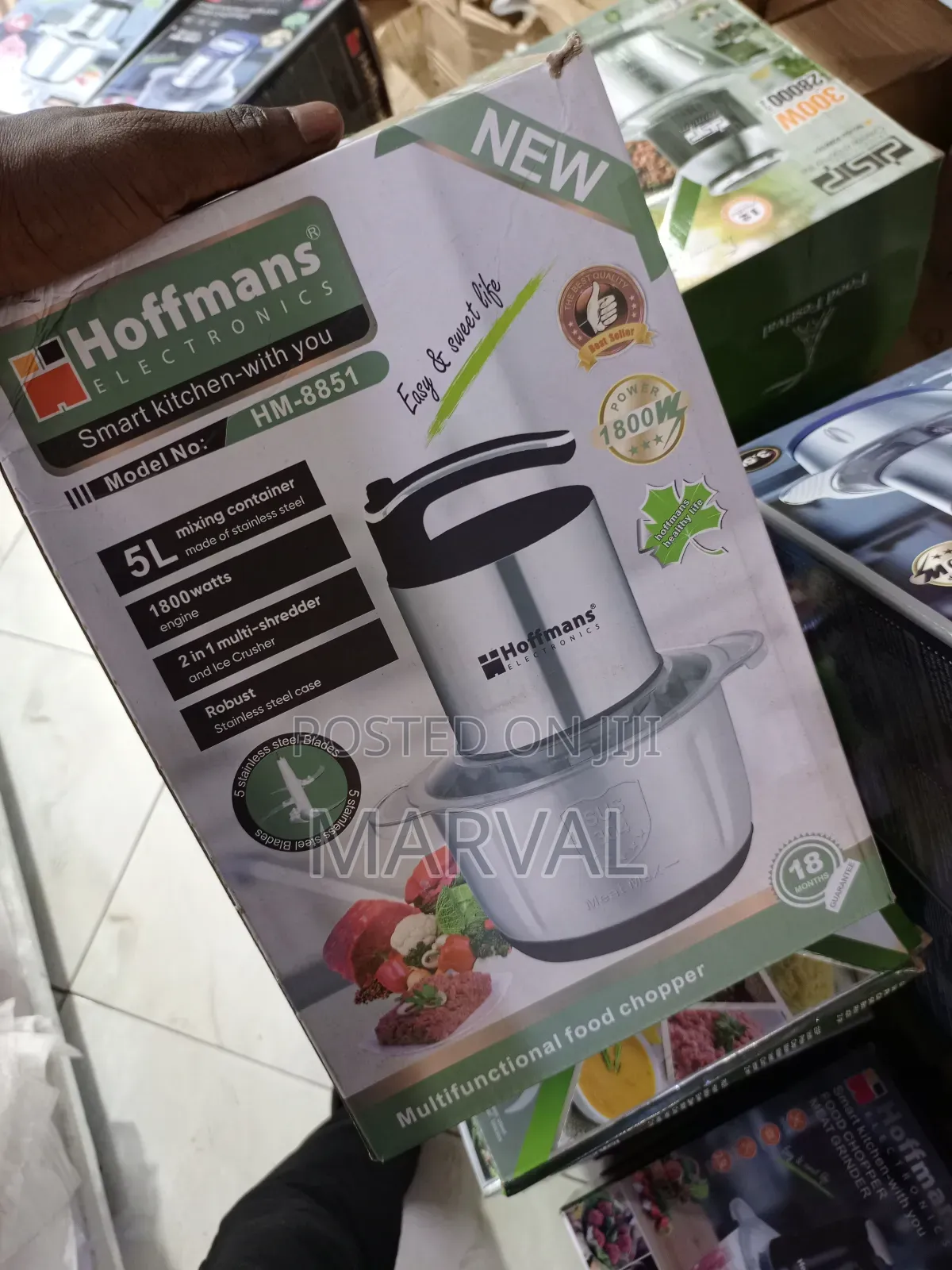 Hoffmans 5l Food Chopper