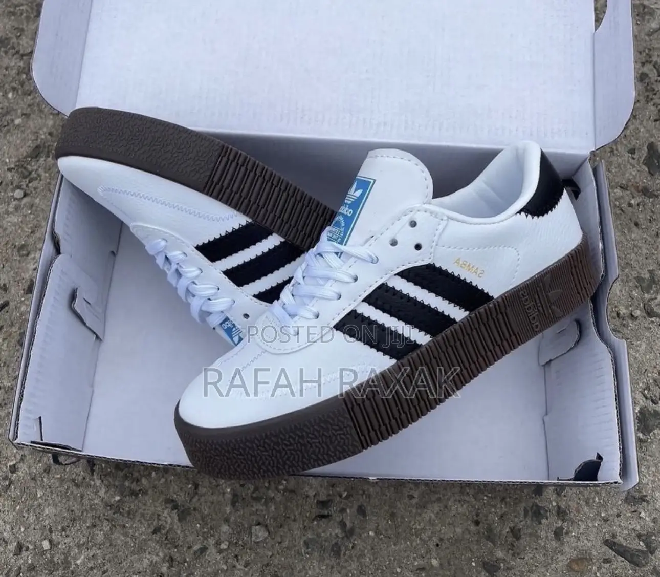 Original Unisex White Adidas Samba Big Sole Sneaker