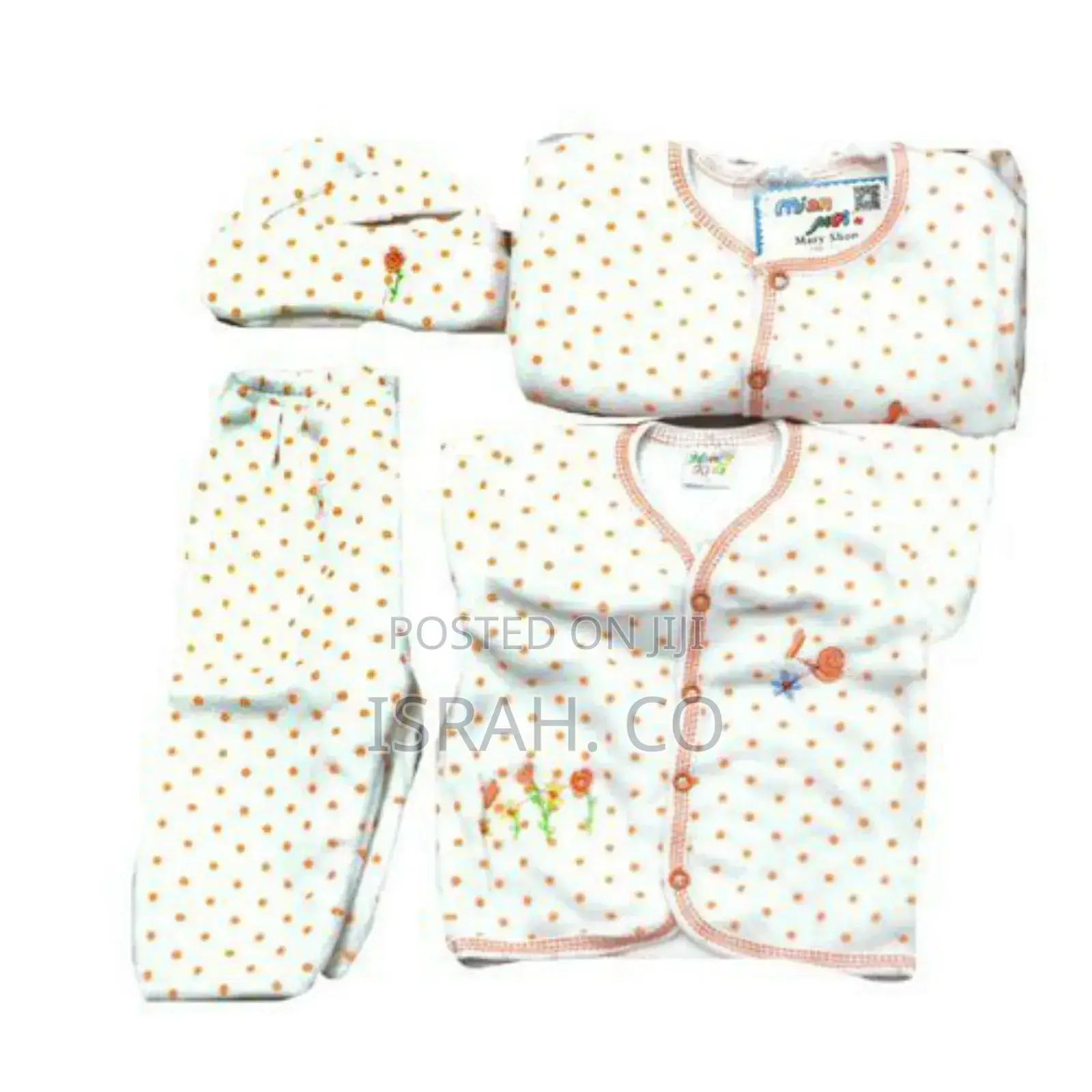 Baby Boygirl Warm Clothingoverall Sweater Set - White,Orange