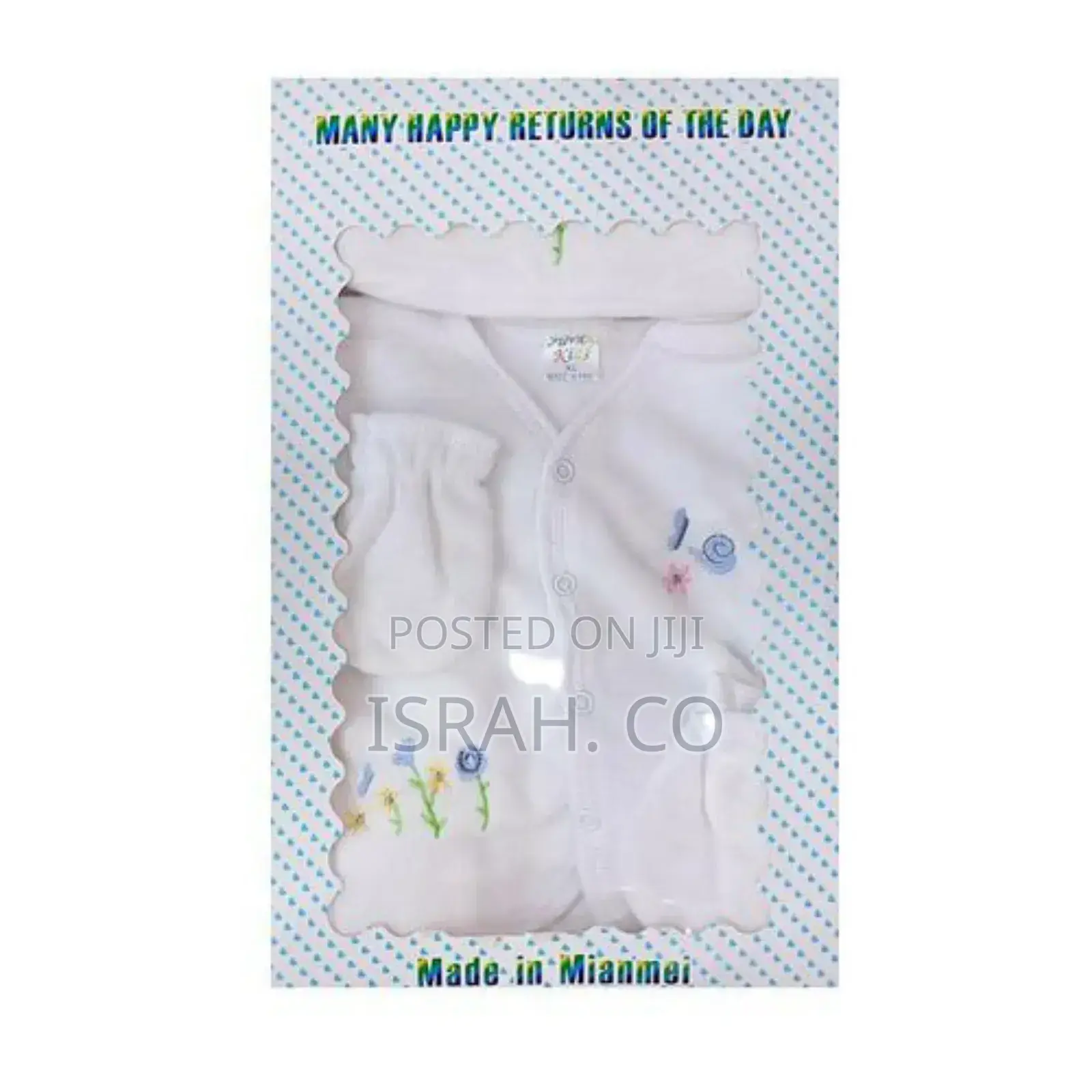 6 Pieces Cotton Clothing Set for All Babies-White
