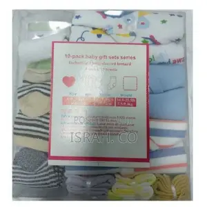 10 Pack of Baby 3 Overalls+3 Wash Towels + 4 Pairs of Socks