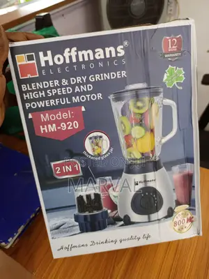 Hoffmans 2in1 Electric Heavy Glass Blender Dry Grinder