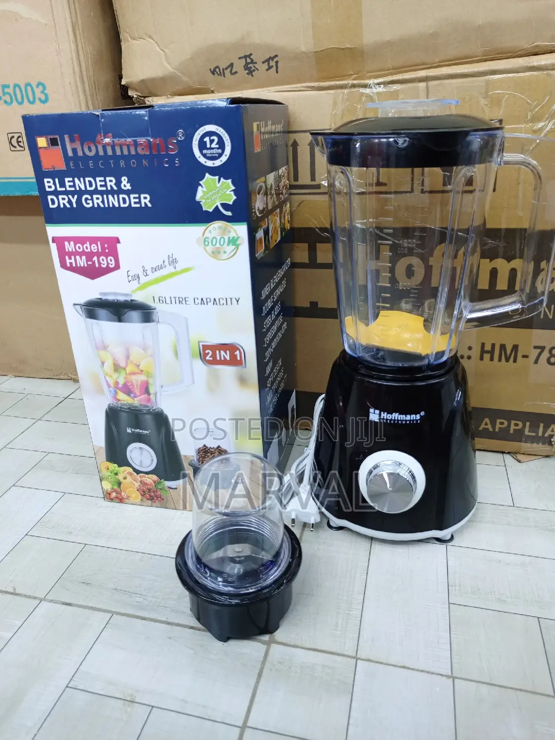 Hoffmans 2in1 Blender 1.6l Hm-199