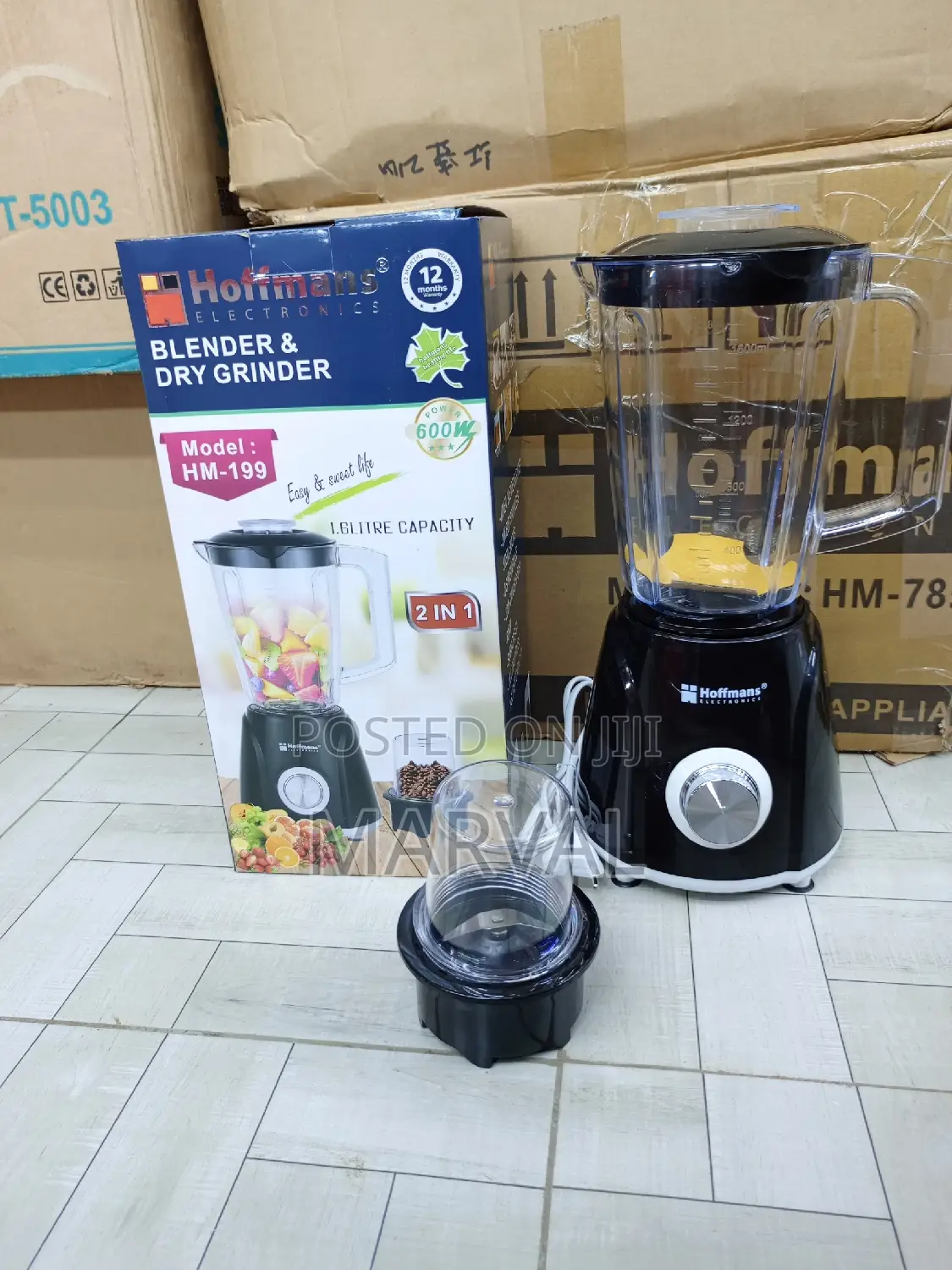 Hoffmans 2in1 Blender 1.6l Hm-199