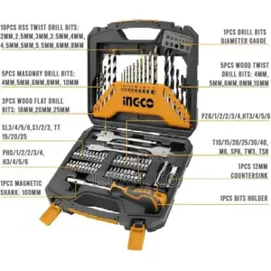 Ingco 67pcsset Includes Drill Screwdriver,Rachet Handle