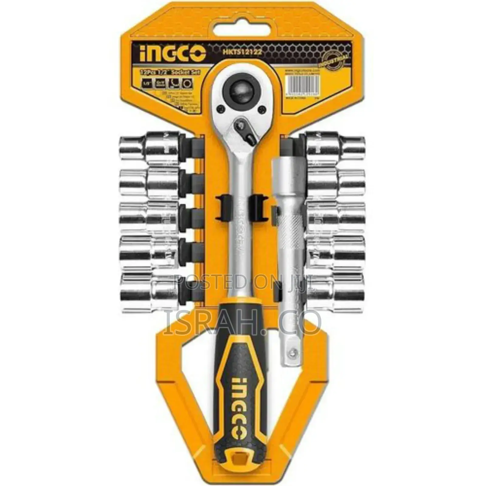 Ingco Hkts12122 12pcs 1/2" Socket Set, Quick
