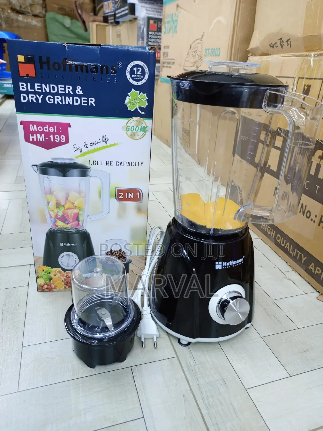 Hoffmans 2in1 Blender 1.6l Hm-199