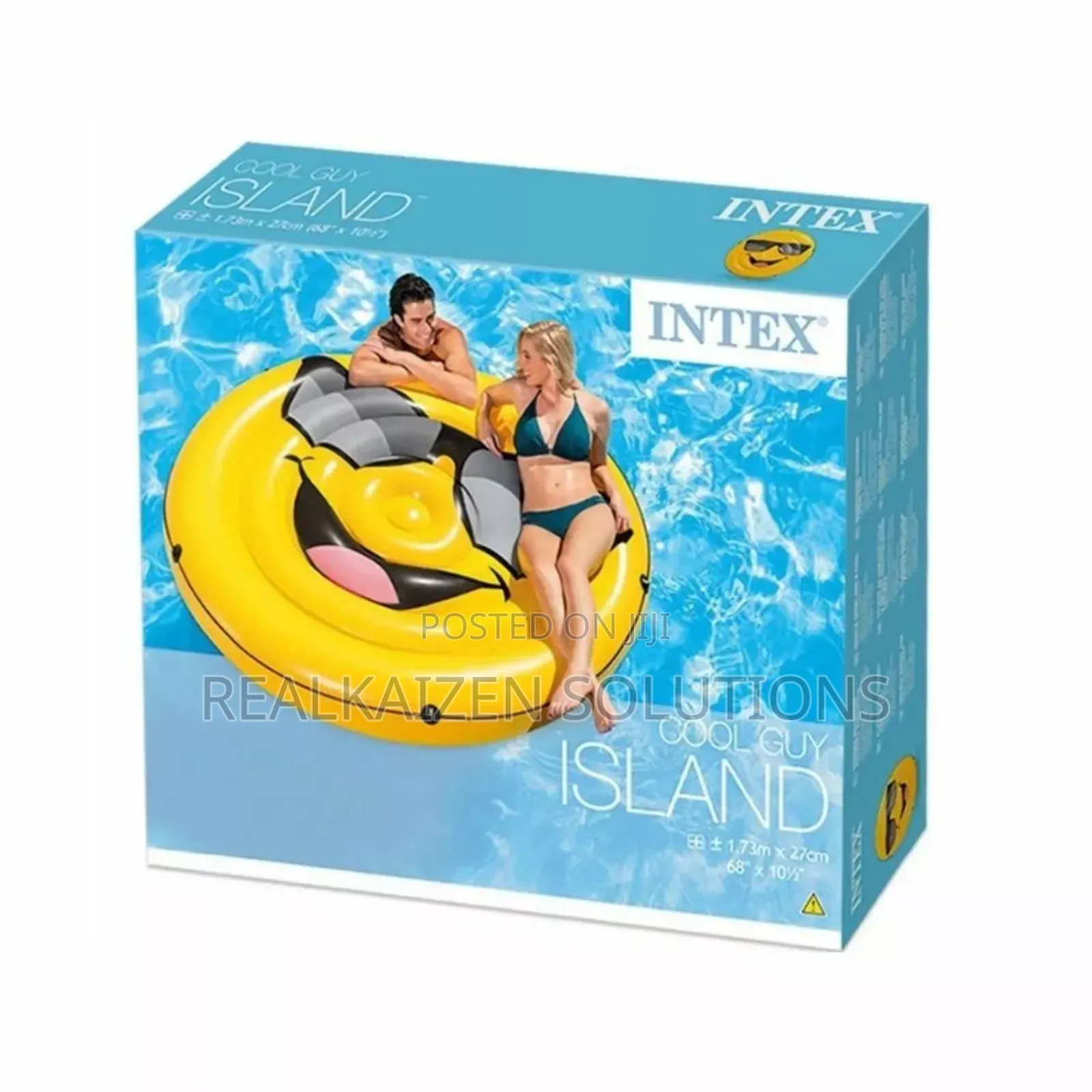 Intex Cool Guy Island Emoji Swimming Floater 1.73meters