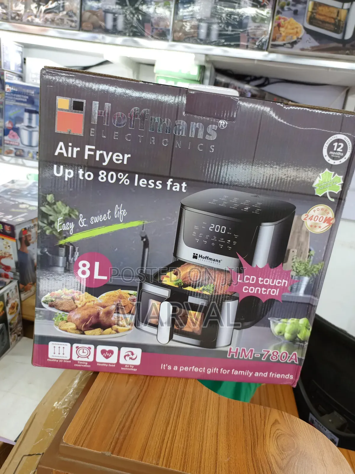 Hoffmans 8l Digital Electric Airfryer / Air Fryer