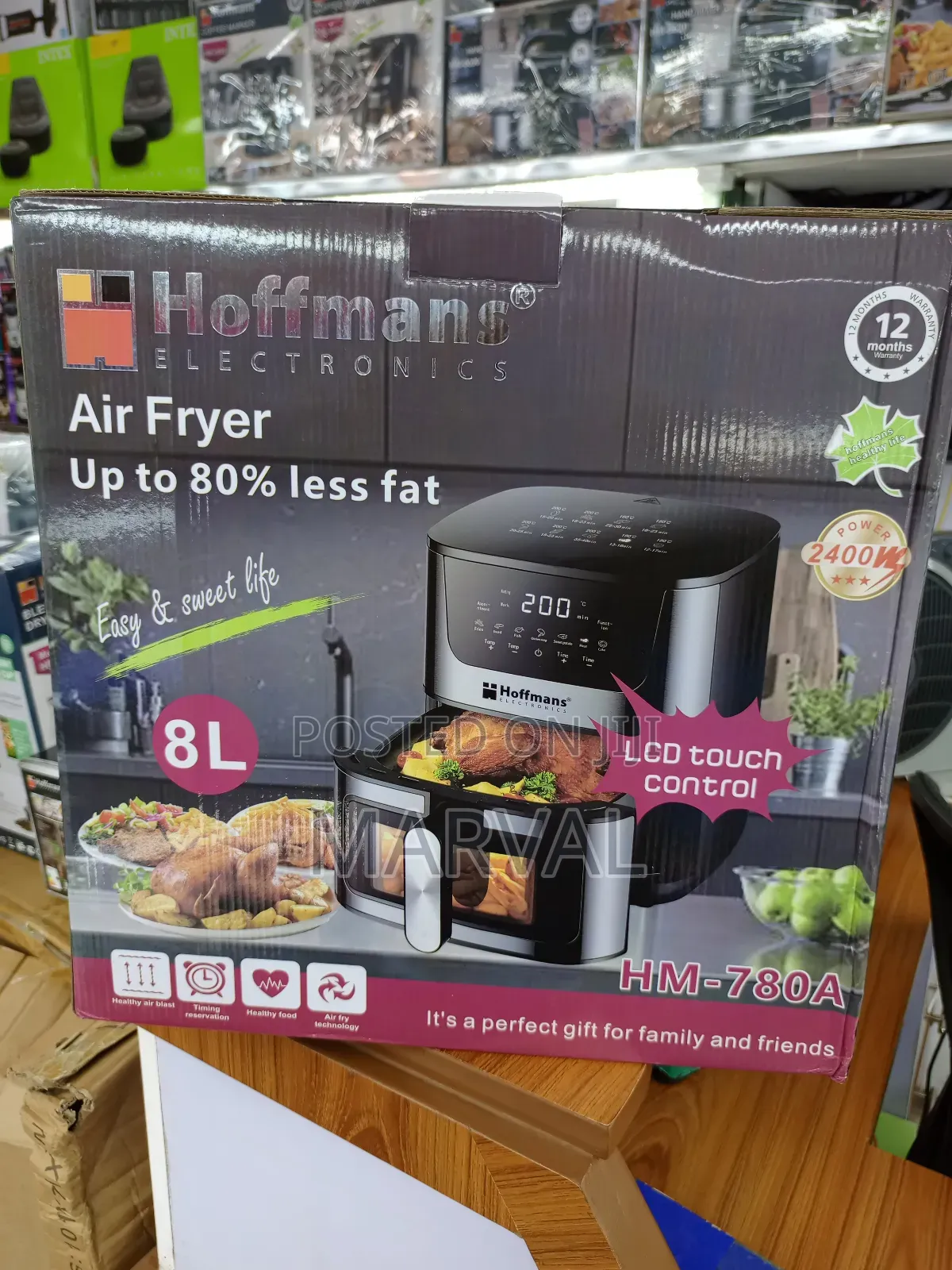 Hoffmans 8l Digital Electric Airfryer / Air Fryer