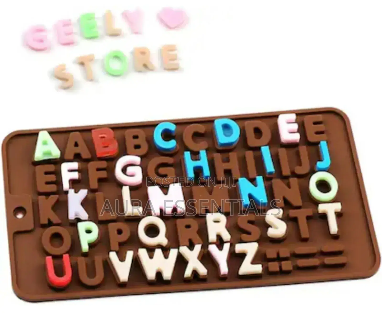 Silicone Alphabet Chocolate Molds