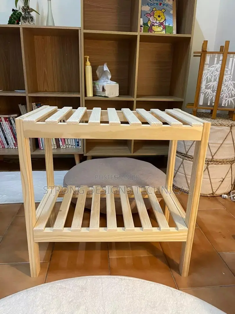 50 Cm Wooden Multiuse Shelf Rack Bedside