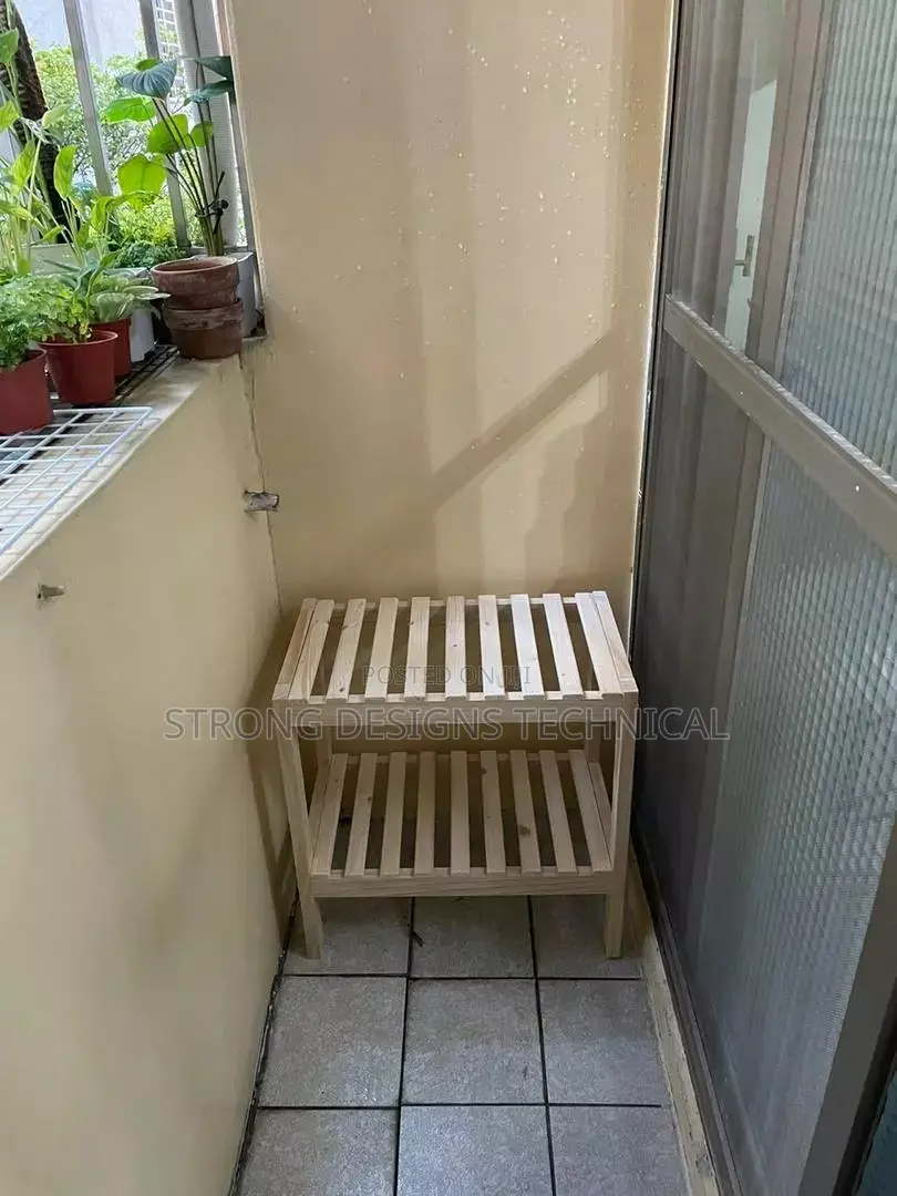 50 Cm Wooden Multiuse Shelf Rack Bedside