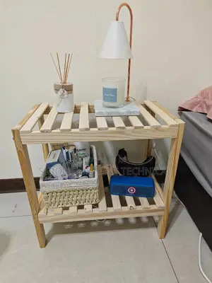 50 Cm Wooden Multiuse Shelf Rack Bedside