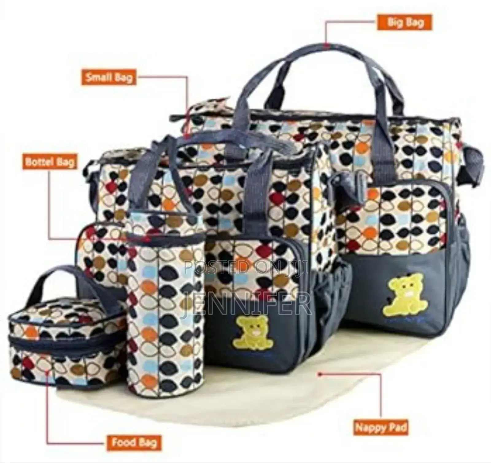Baby Diaper Bag Set-5pcs