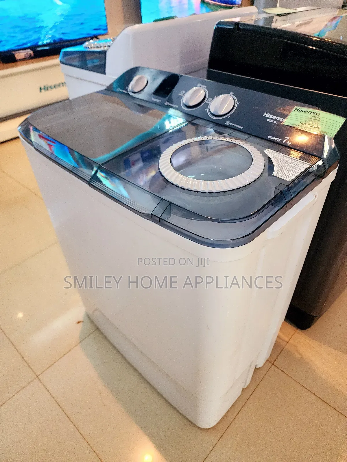 Brand New Hisense Twintub Semi Automatic Washing Machine 7kg