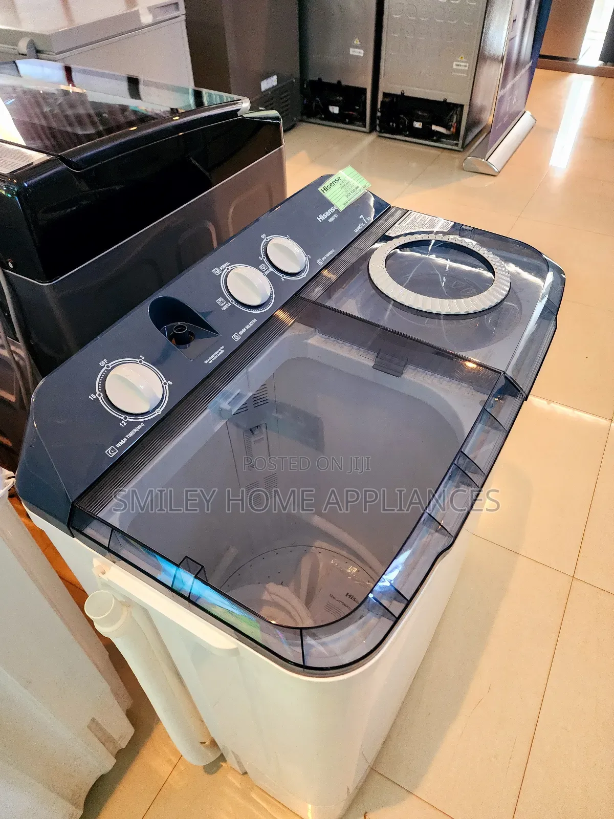 Brand New Hisense Twintub Semi Automatic Washing Machine 7kg