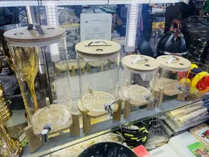 Bamboo Glass Juice Dispenser ;3l/5l/7l/10l
