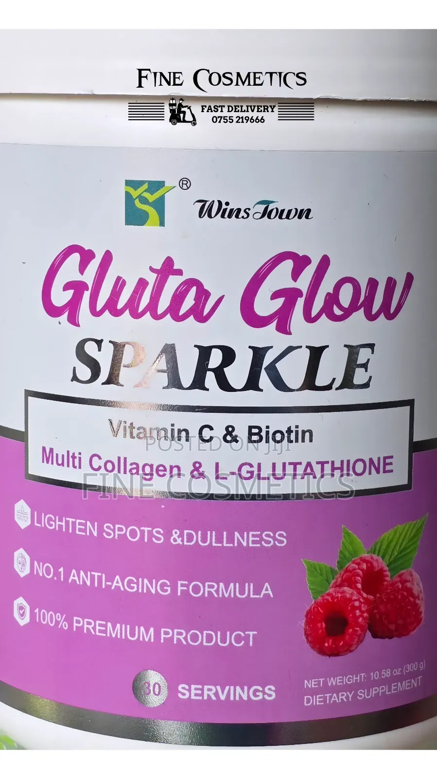Gluta Glow Sparkle Glutathione Colagen Skin Whitening Powder