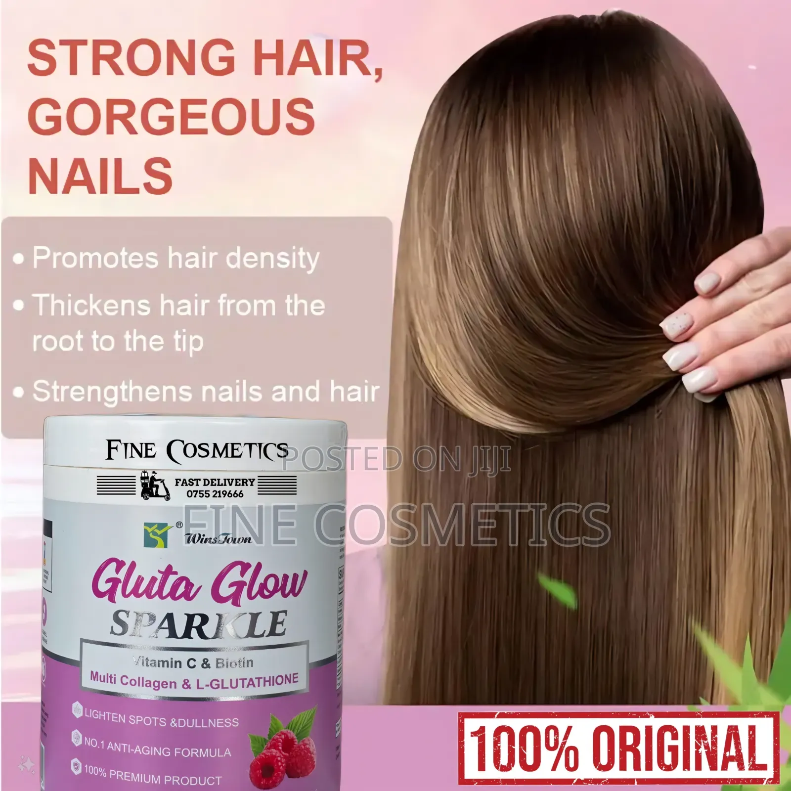 Gluta Glow Sparkle Glutathione Colagen Skin Whitening Powder