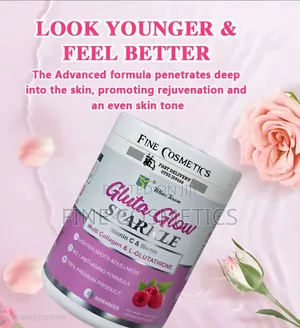 Gluta Glow Sparkle Glutathione Colagen Skin Whitening Powder