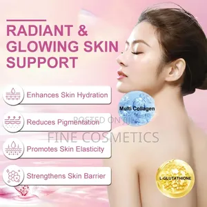 Gluta Glow Sparkle Glutathione Colagen Skin Whitening Powder
