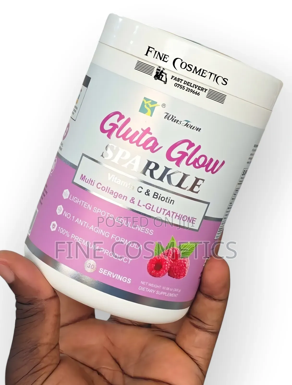 Gluta Glow Sparkle Glutathione Colagen Skin Whitening Powder