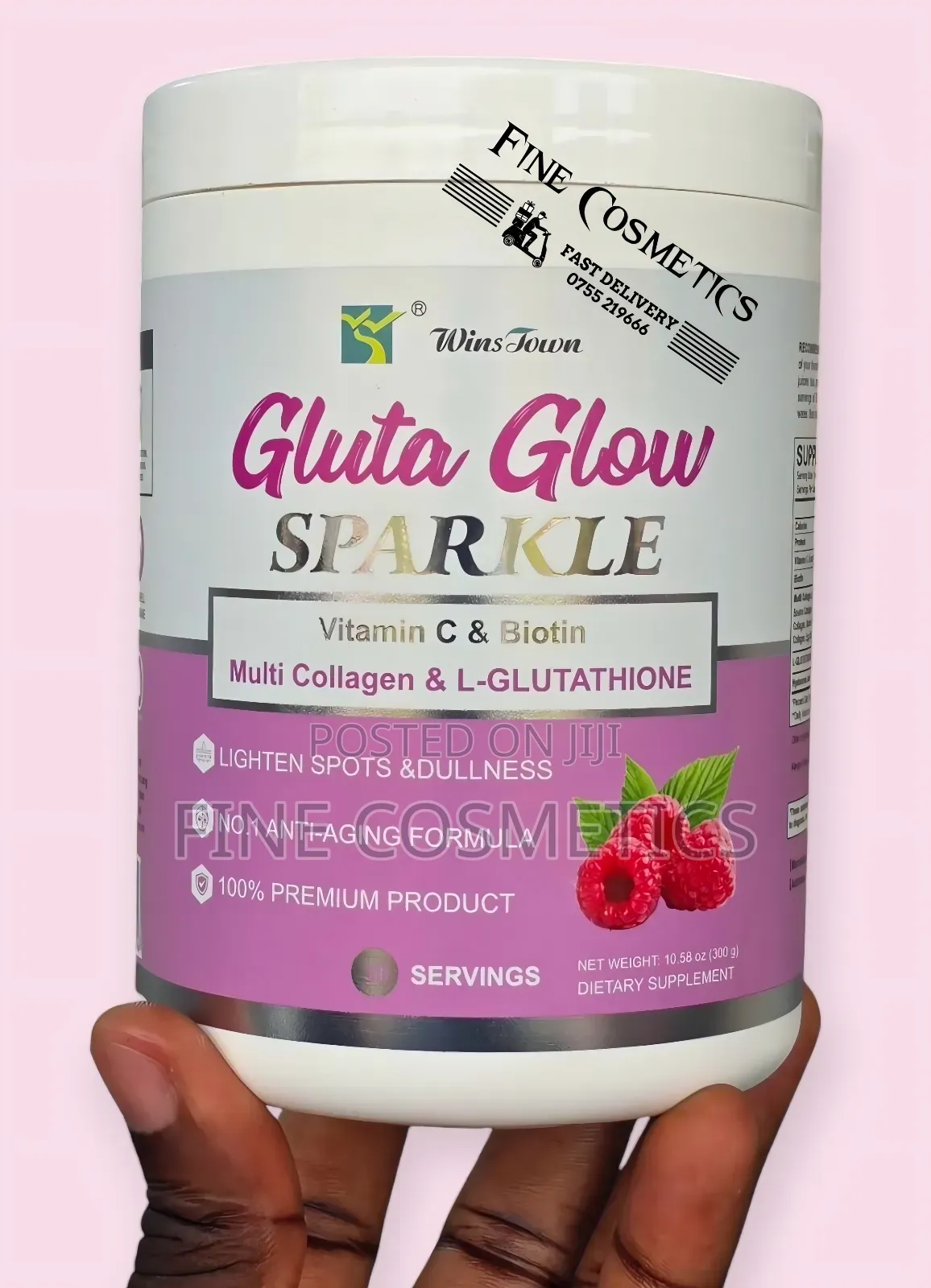 Gluta Glow Sparkle Glutathione Colagen Skin Whitening Powder