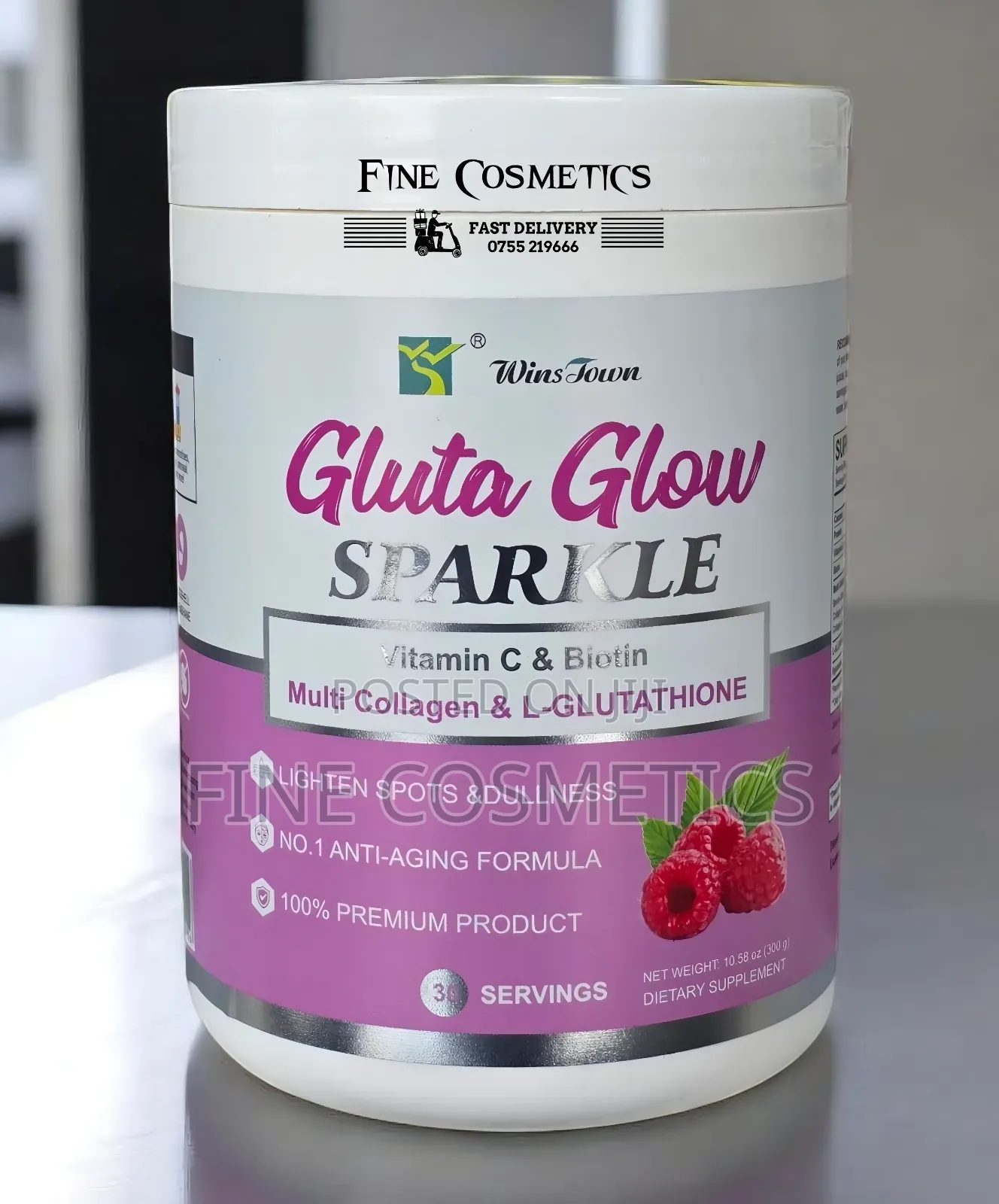 Gluta Glow Sparkle Glutathione Colagen Skin Whitening Powder