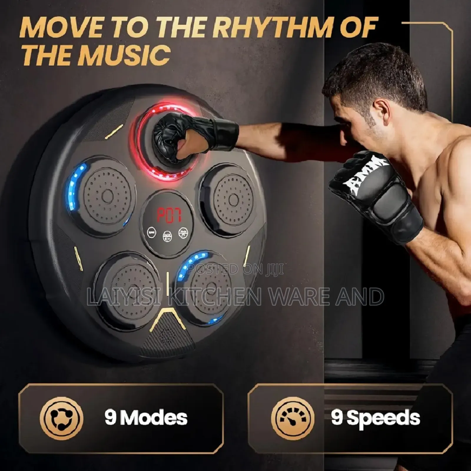 Boxing Machine Wall Mounted, Smart Music Equipment Led Light