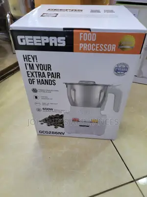 Geepas Electric Food Chopper 600wqts And Warranty