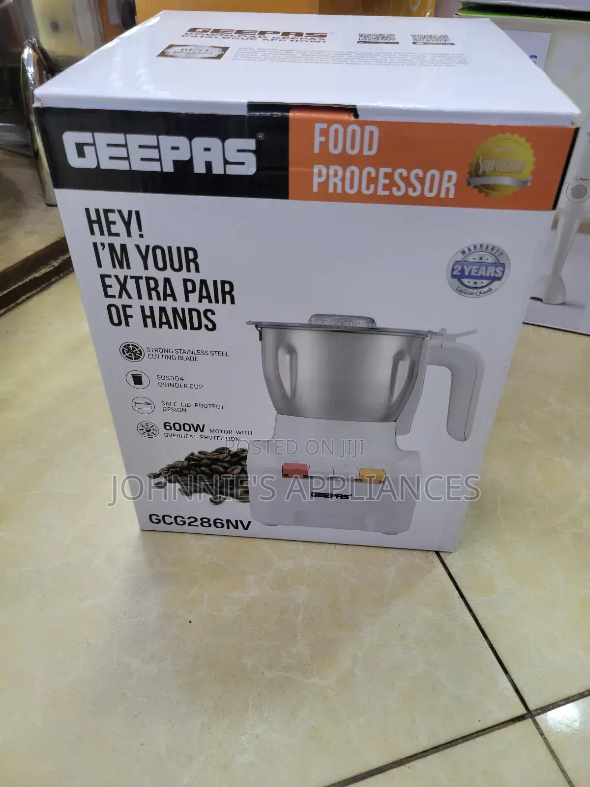 Geepas Electric Food Chopper 600wqts And Warranty
