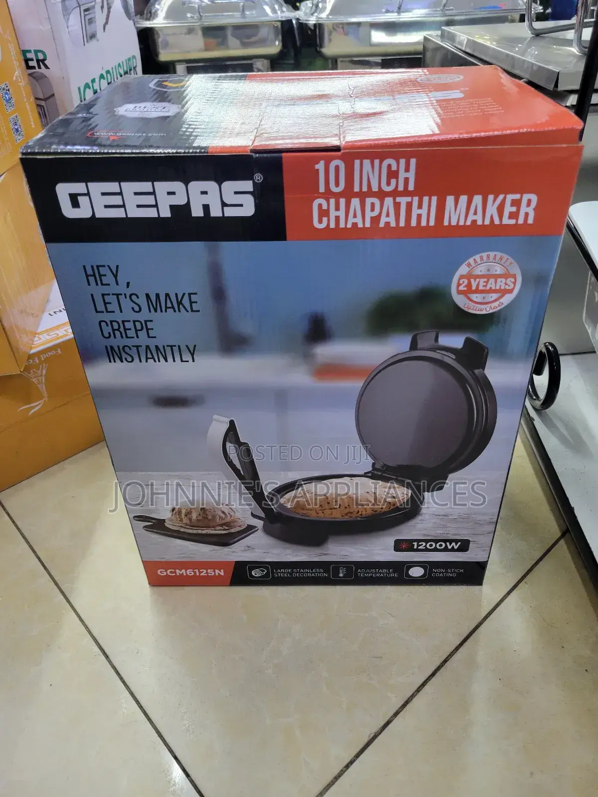 Geepas Electric 10inch Chapati Maker Machine