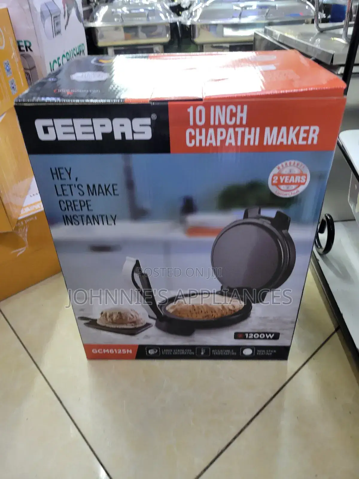 Geepas Electric 10inch Chapati Maker Machine