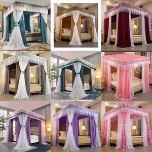 4 Stands Mosquito Net With Curtains 5x6/6x6 - Original Nets