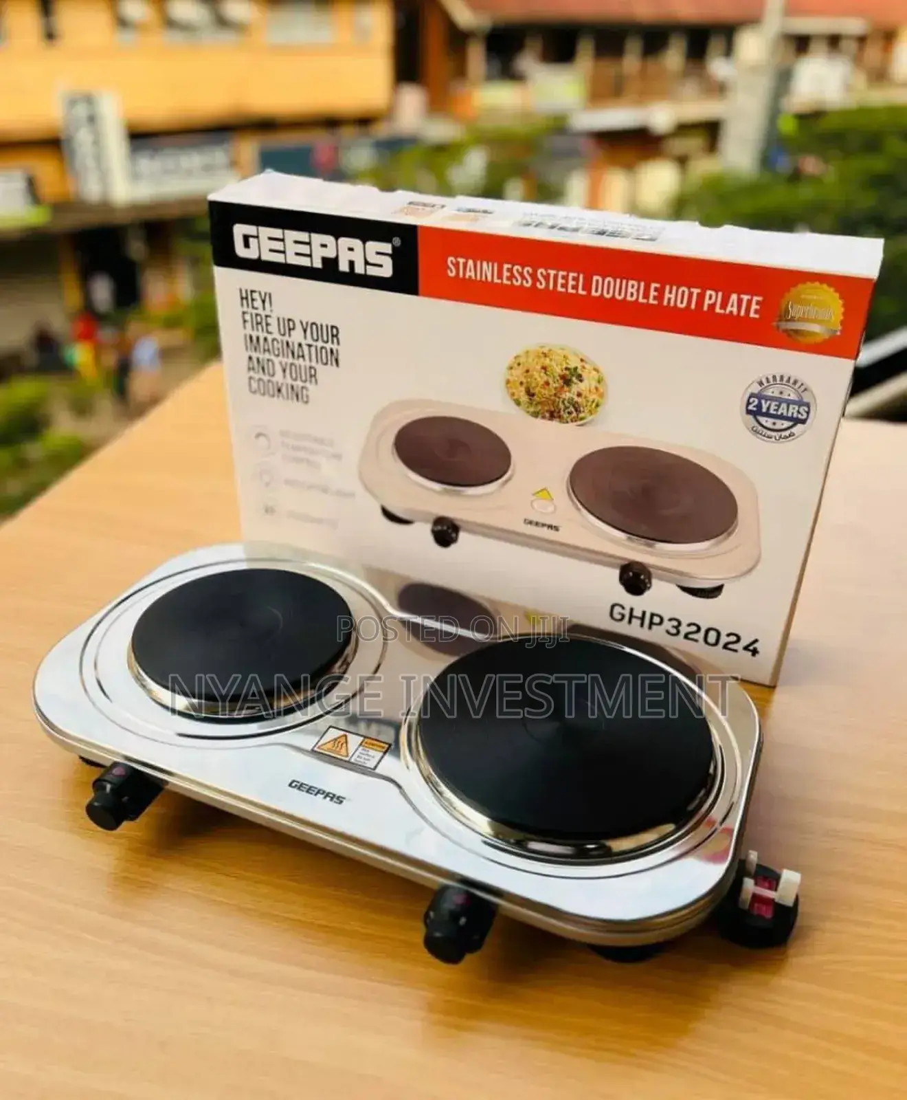 Geepas Hotplate Double Solid