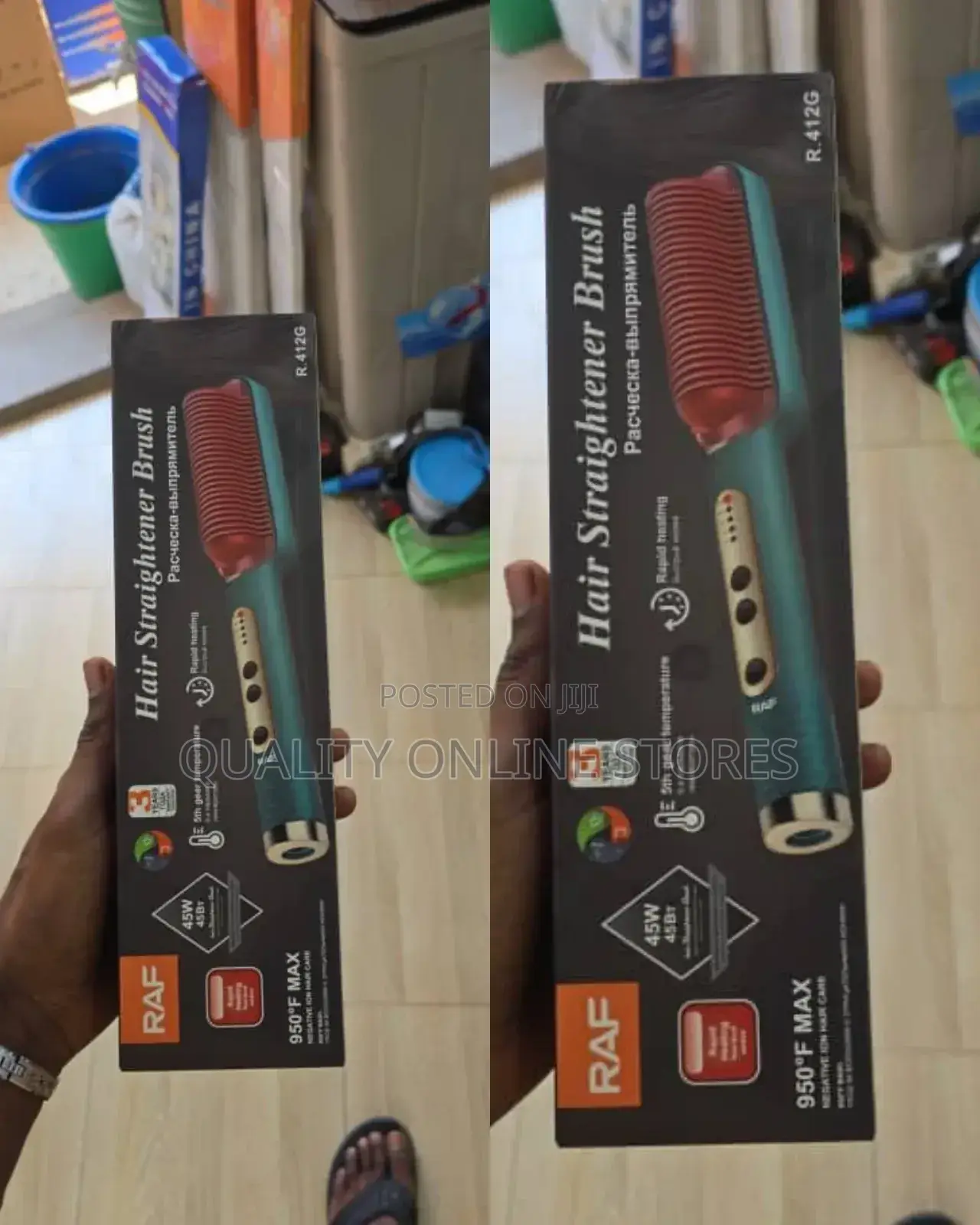 Electric Raf Hair Straightener Brush